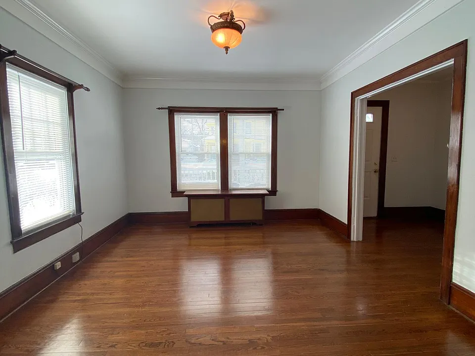 Living room and foyer entryway