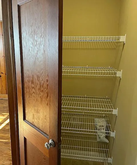 Nice storage behind Bathroom entry