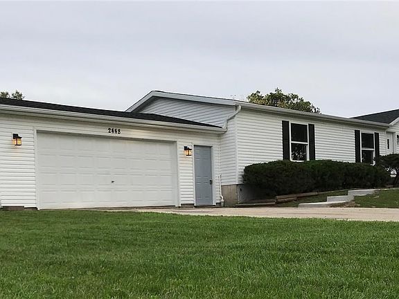 2.5 car with new opener.  New exterior doors in front