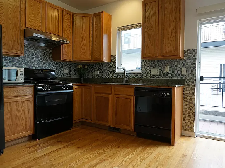 kitchen by the balcony
