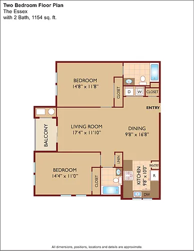 Floor plan $1.94/sq.ft. - The Essex