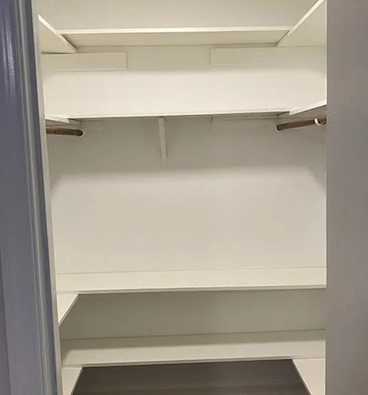 One of two walk in closets.