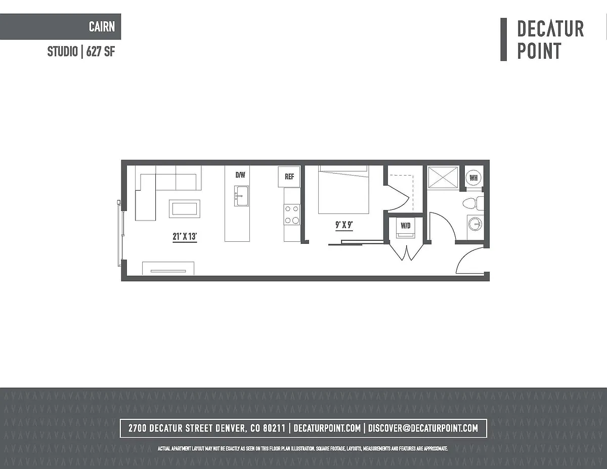 Floor plan Cairn - Studio