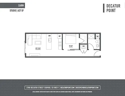 Floor plan Cairn - Studio