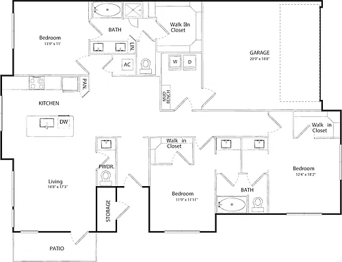 Floor plan HS1C