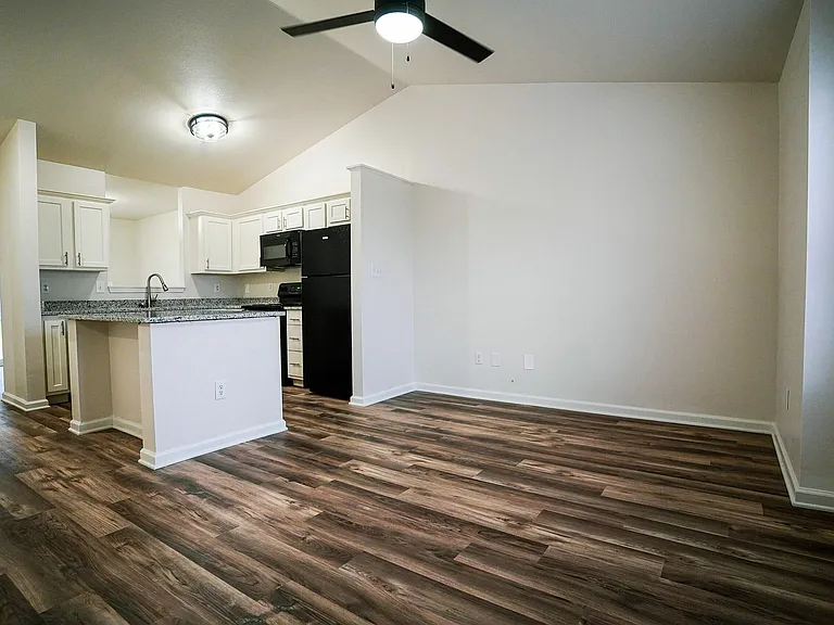 Open, airy, and filled with natural light _ the living and dining spaces at The Bristol Apartments are designed to feel like home from the moment you walk in.