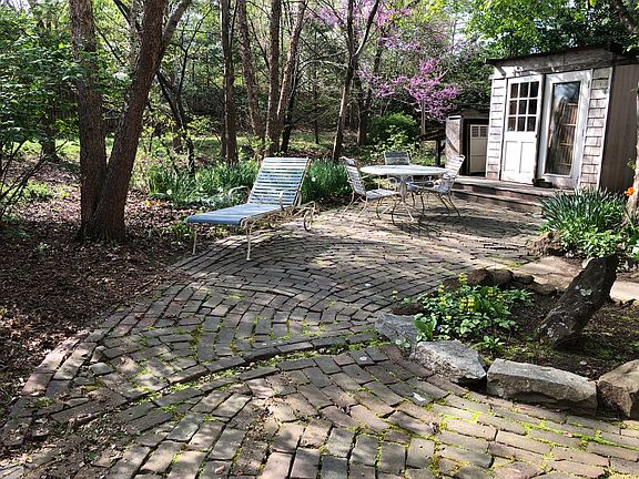 Side yard patio, storage
