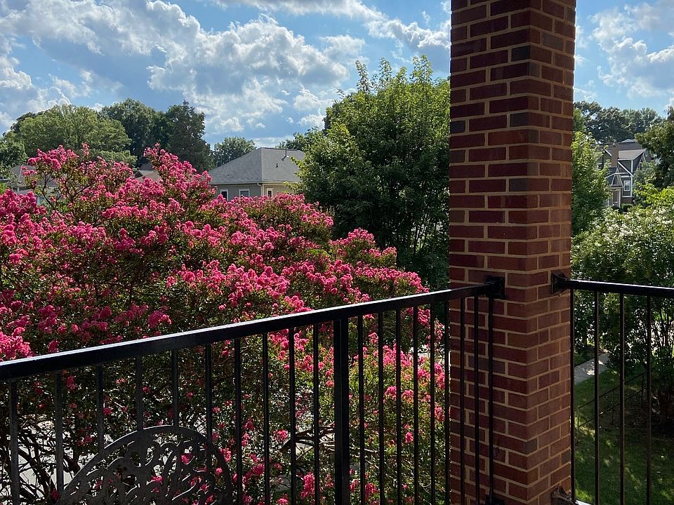 View from covered porch