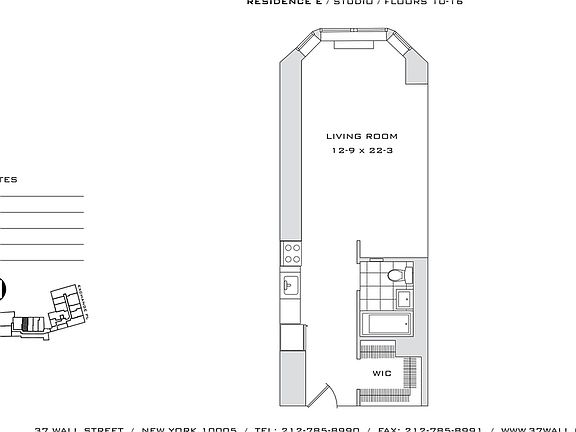 2nd image of 37 Wall St APT 10E