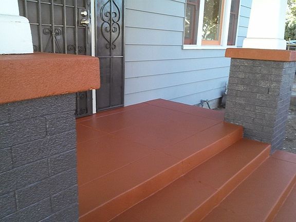 Newly Painted Porch