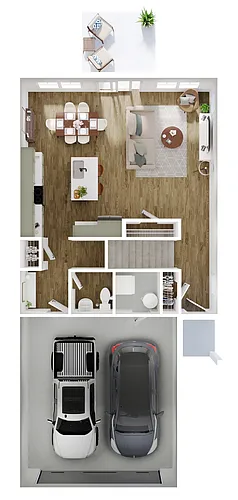 Floor plan Pursuit 3 x 2.5
