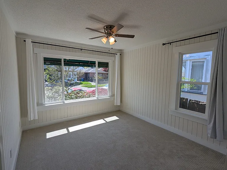 Primary Bedroom, Green Lake visible from window