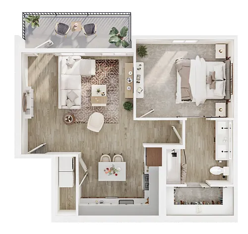 Floor plan 1B
