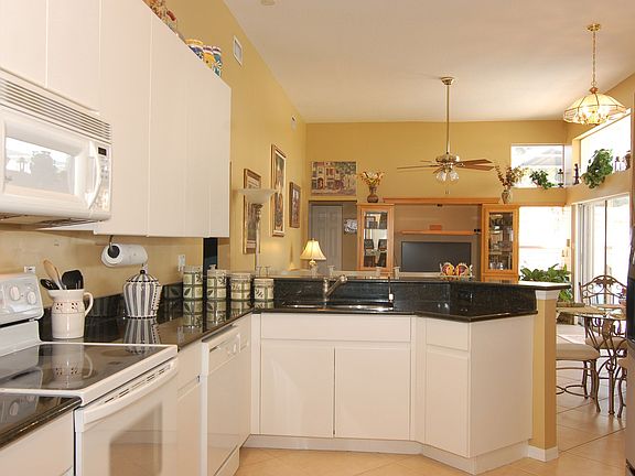 Kitchen open to family room