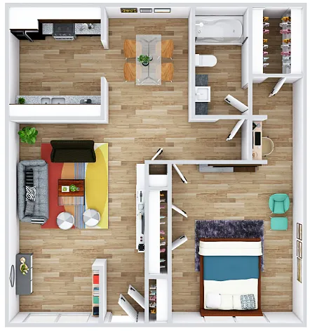 Floor plan 1X1