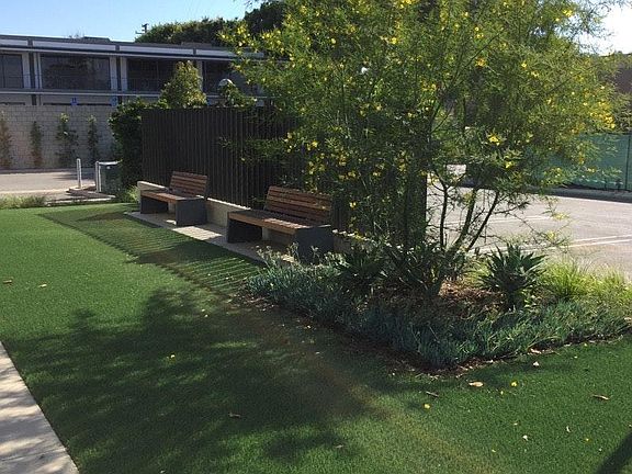 grass area infront of house