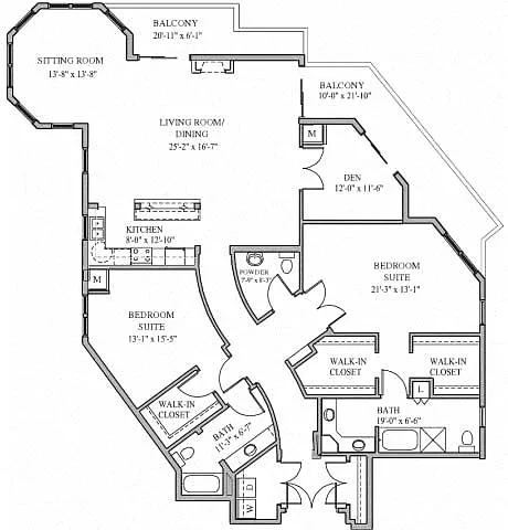 Floor plan Penthouse III
