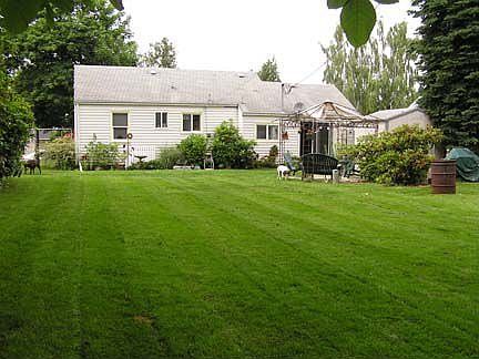 large fenced back yard