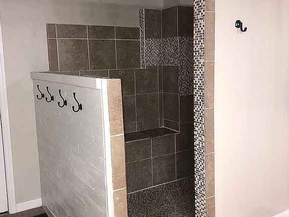 Large walk in shower