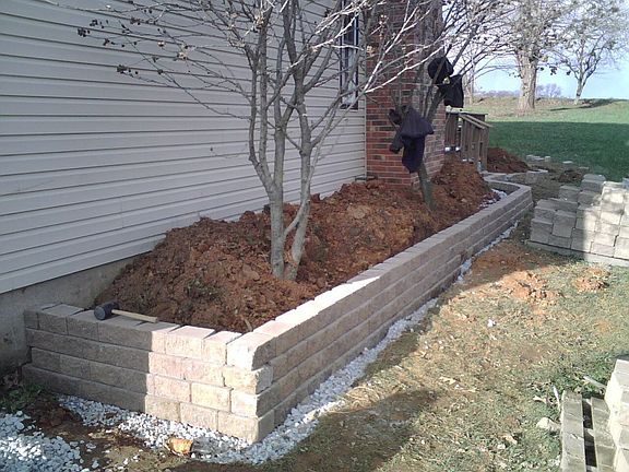 flowerbed/wall construction-2008