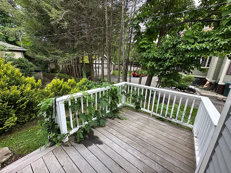 Private porch and entrance.