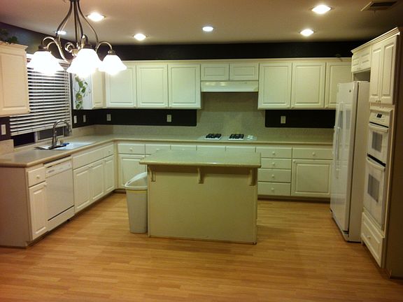 Spacious kitchen with island