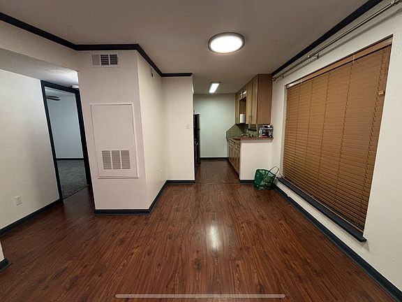 Living room with view of kitchen (new paint job)