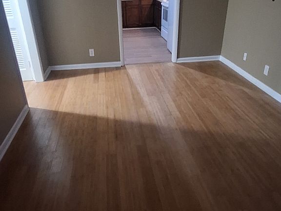 Living room beautiful wood floor and fresh paint