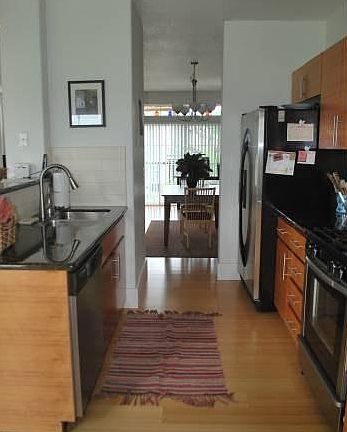 Walk through kitchen
