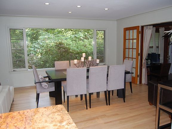 Dining room w/ large window 