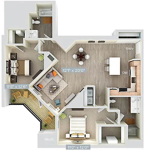Floor plan B13-sch1-1257