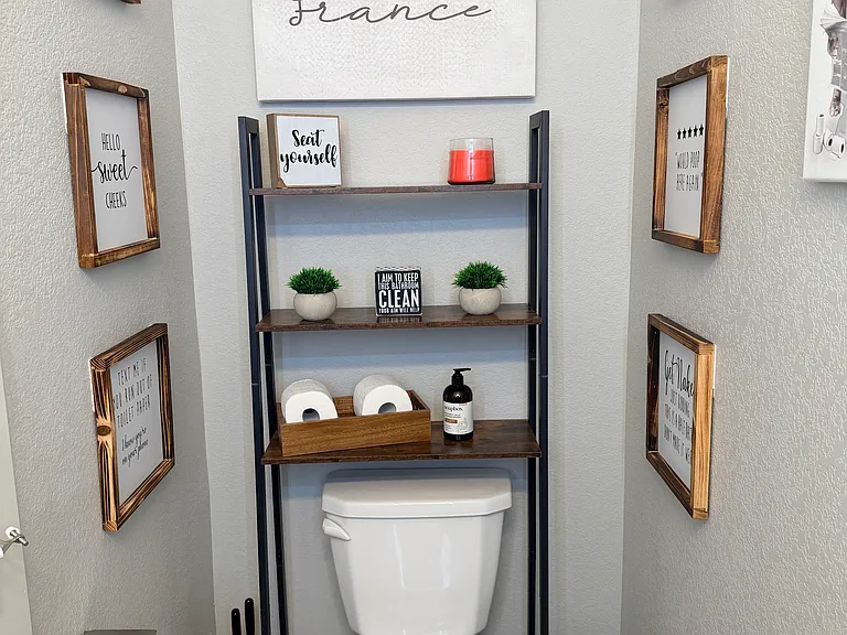 Second Floor Half Bathroom West Wall