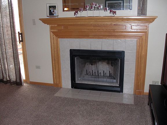 Fireplace in living room