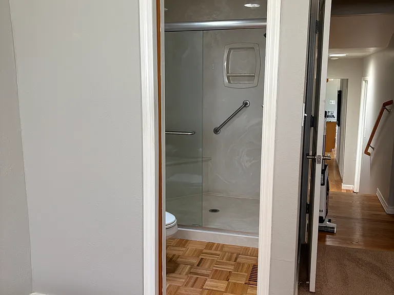 Primary Bath - shower & toilet