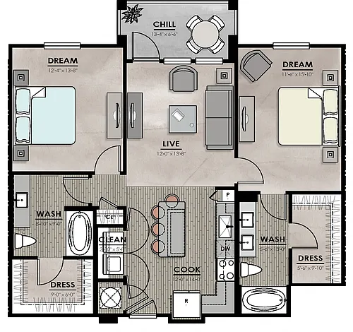 Floor plan B1