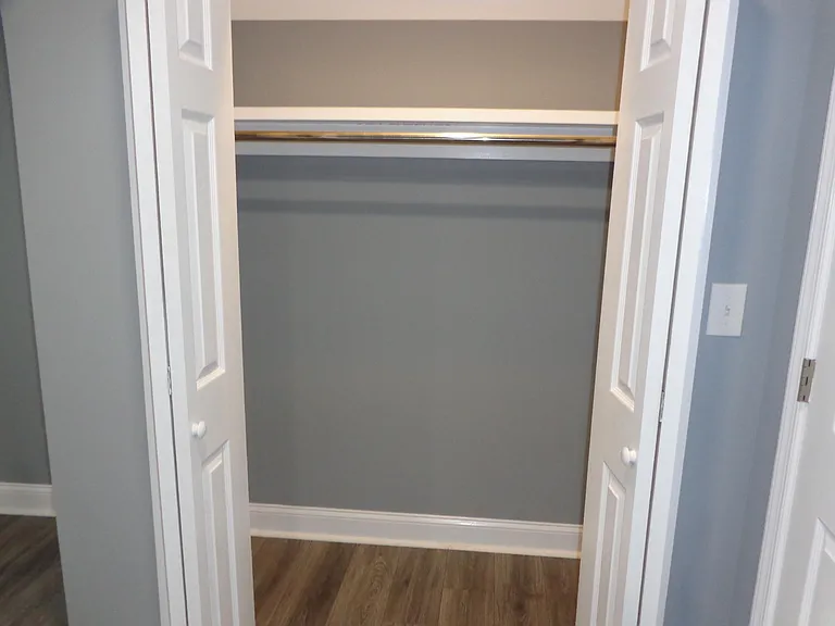 Double-wide bedroom closet