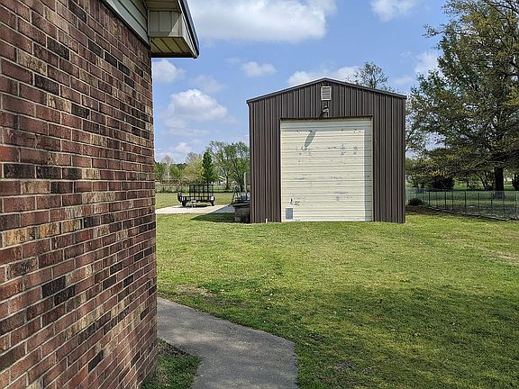 The Shed has a pull-up door.