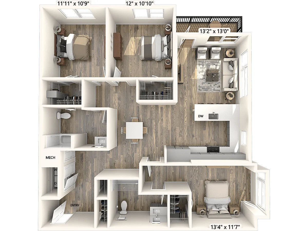 Floor plan C3-1578sf