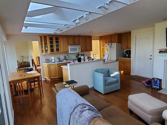 Family room open to kitchen on entry level