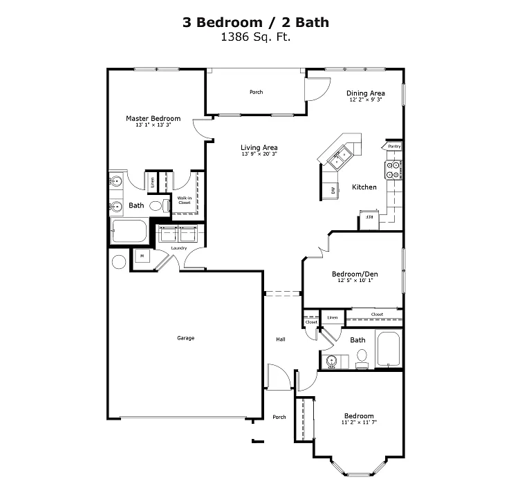 Floor plan Teardrop