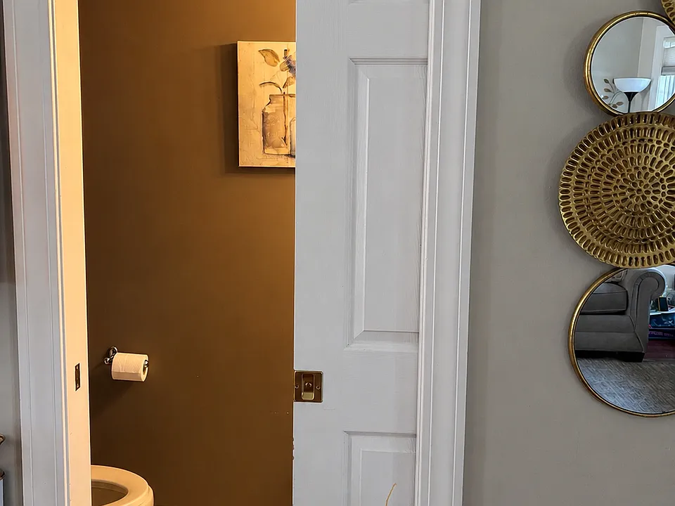 1/2 bathroom on first level.