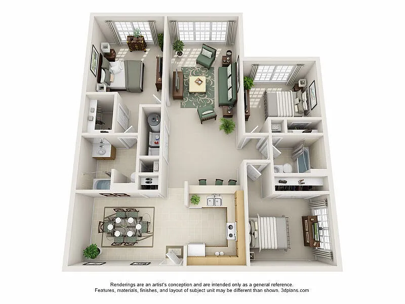Floor plan 3BR