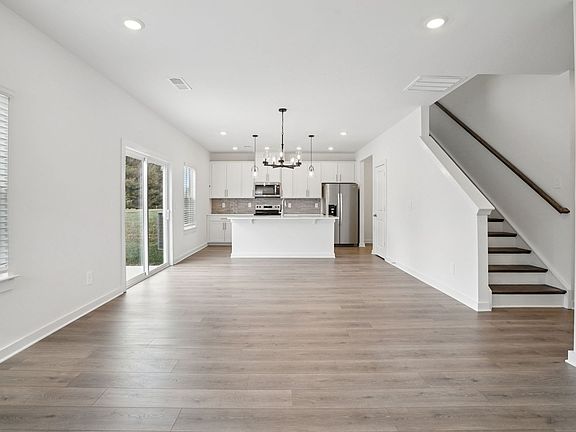 Spend family movie nights in the spacious great room.