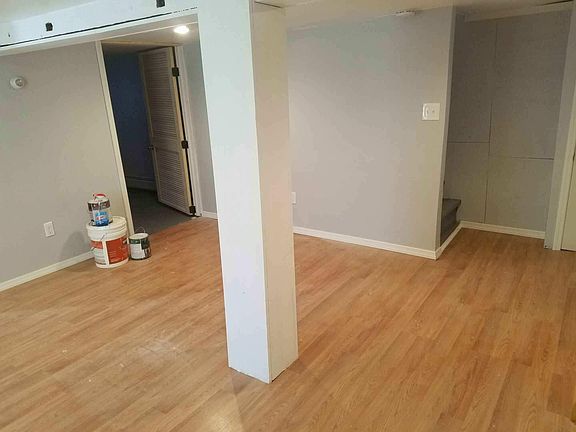 The finished basement. 