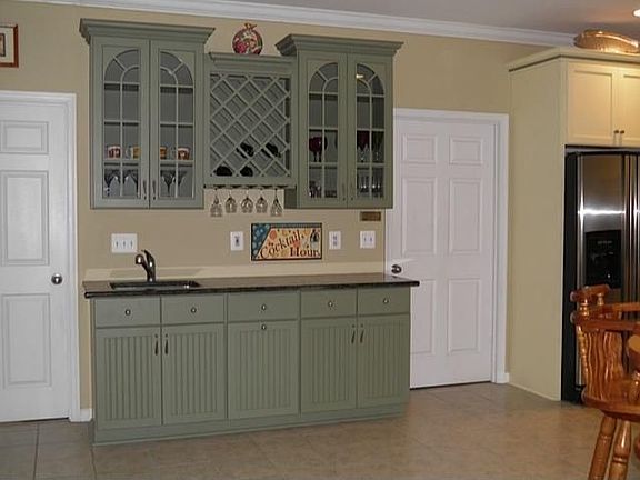 Custom built wet bar