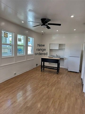 New stainless steel range on order.