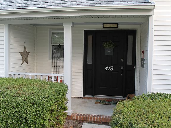 Inviting covered porch