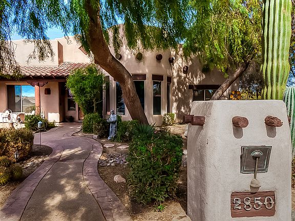 Front walkway and mailbox
