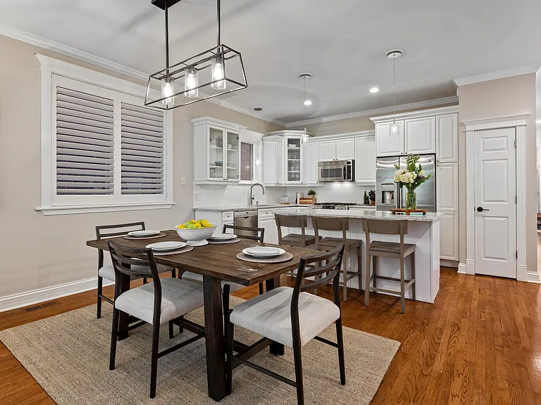 Dining and kitchen