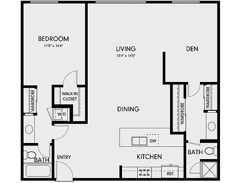 Floor plan 1DA